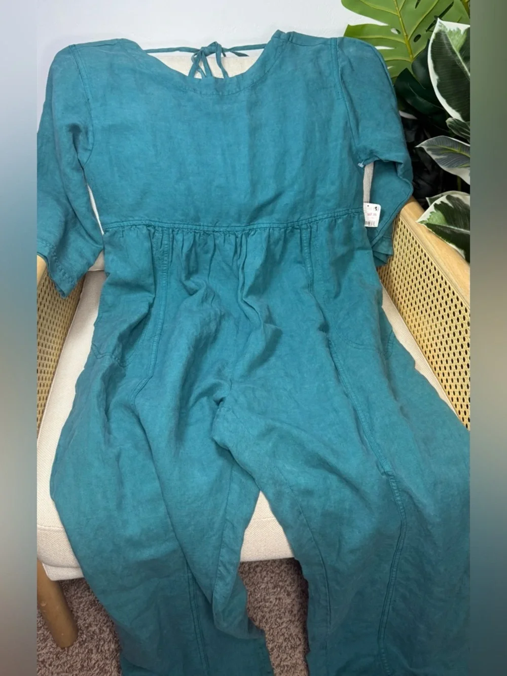 NWT Free People Pacific Coast Wide Leg Jumpsuit Size XS